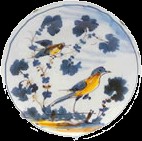 Ceramica Uccelli e prezzemolo